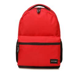 Tágas nagy hátizsák, piros fekete, 56-3S-927-30, Fénykép 1