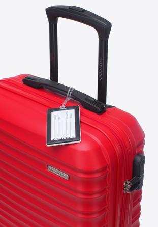 Kisméretű bőrönd címkével, piros, 56-3A-311-35Z, Fénykép 1