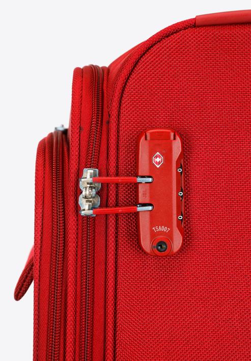 Kisméretű puha szövetbőrönd tartós anyagból, piros, 56-3S-651-9, Fénykép 7