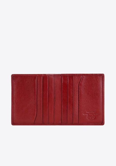 Klasszikus bőr bankkártya tartó, piros, 21-2-291-3L, Fénykép 2