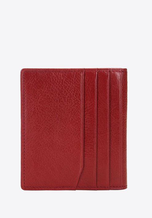 Klasszikus bőr bankkártya tartó, piros, 21-2-291-3L, Fénykép 4