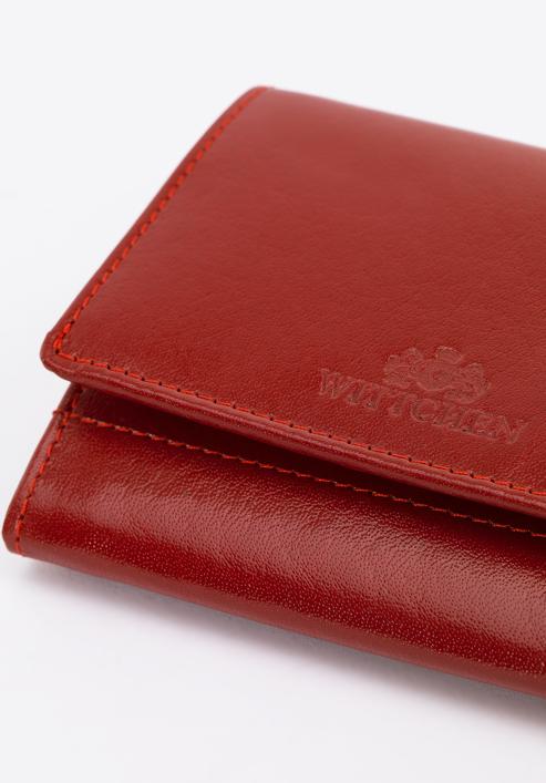 Közepes méretű női bőr pénztárca, piros, 14-1-070-L0, Fénykép 8