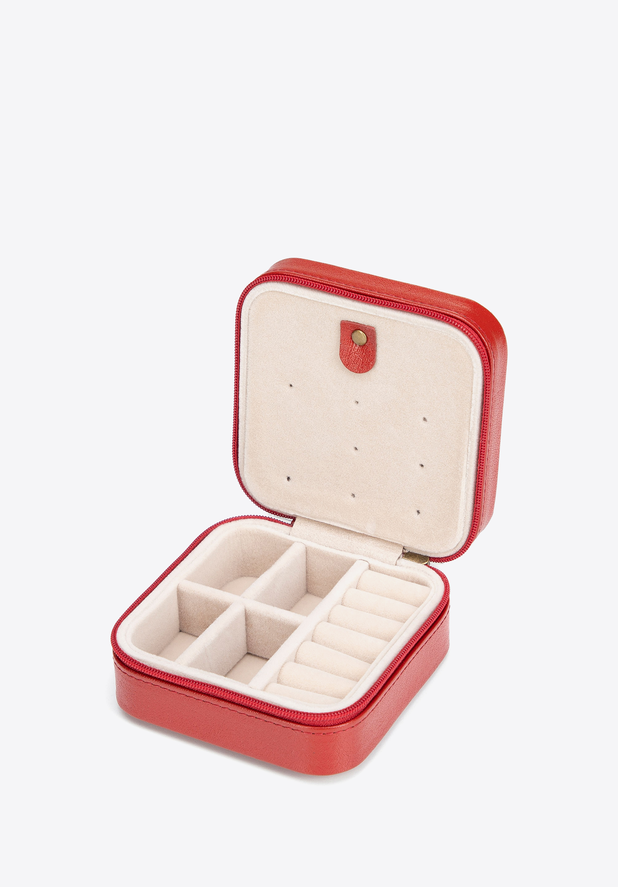 Lakkbőr ékszertartó tok, piros, 25-2-300-3, Fénykép 1