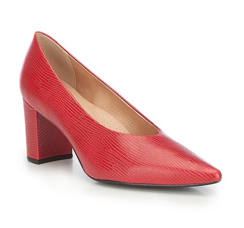 Női cipő, piros, 87-D-702-3-35, Fénykép 1