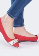 Női cipő, piros, 88-D-704-3-37, Fénykép 8