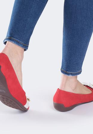 Női cipő, piros, 88-D-704-3-37, Fénykép 1