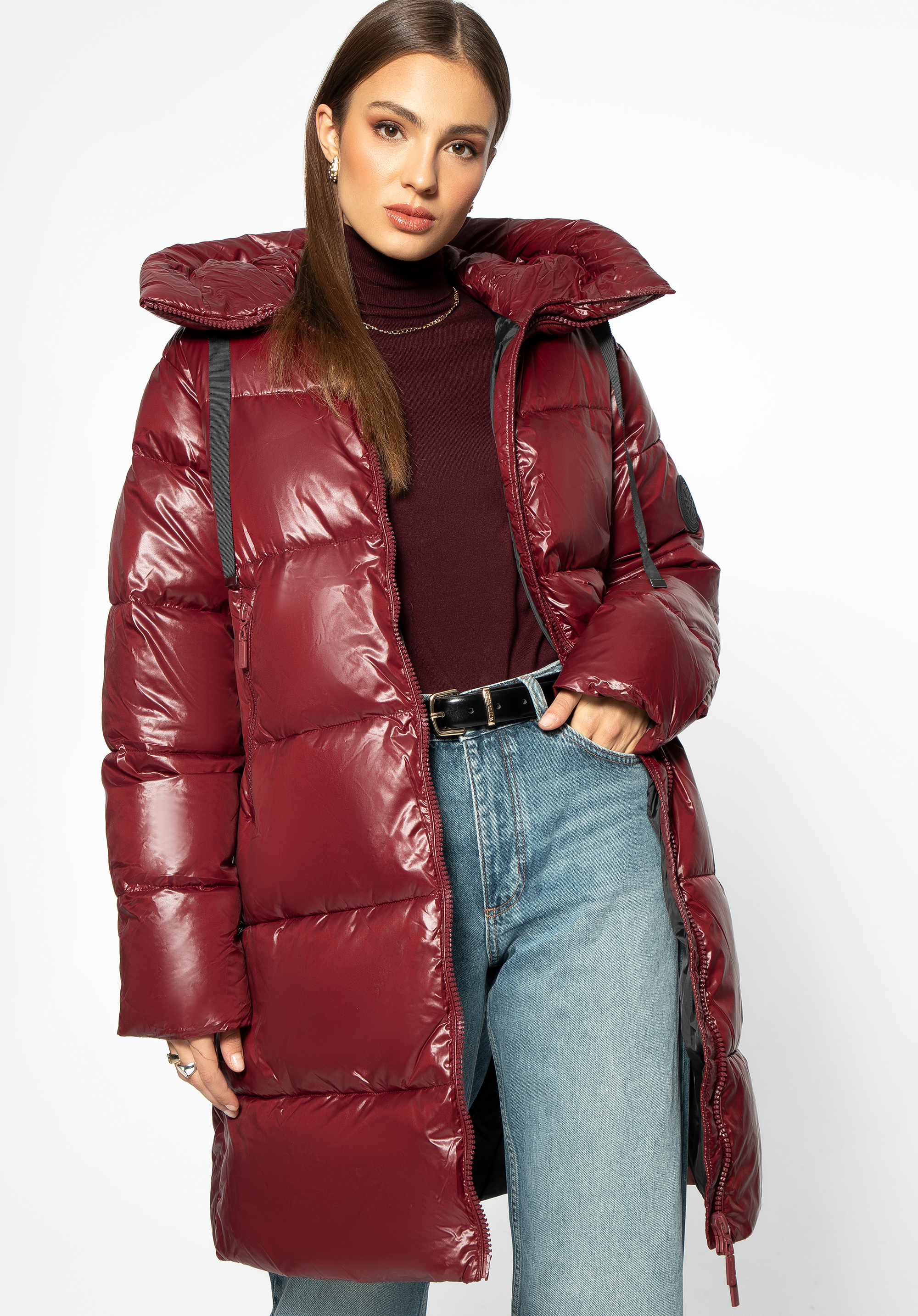 Női oversize steppelt kabát
