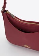 Női bőr bagett táska, piros, 97-4E-021-4, Fénykép 4