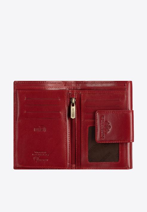 Női bőr pénztárca elegáns patenttal, piros, 14-1-048-L5, Fénykép 2