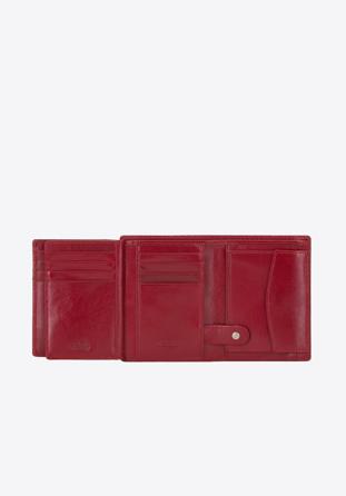 Női bőr pénztárca fém logóval, piros, 26-1-437-3, Fénykép 1