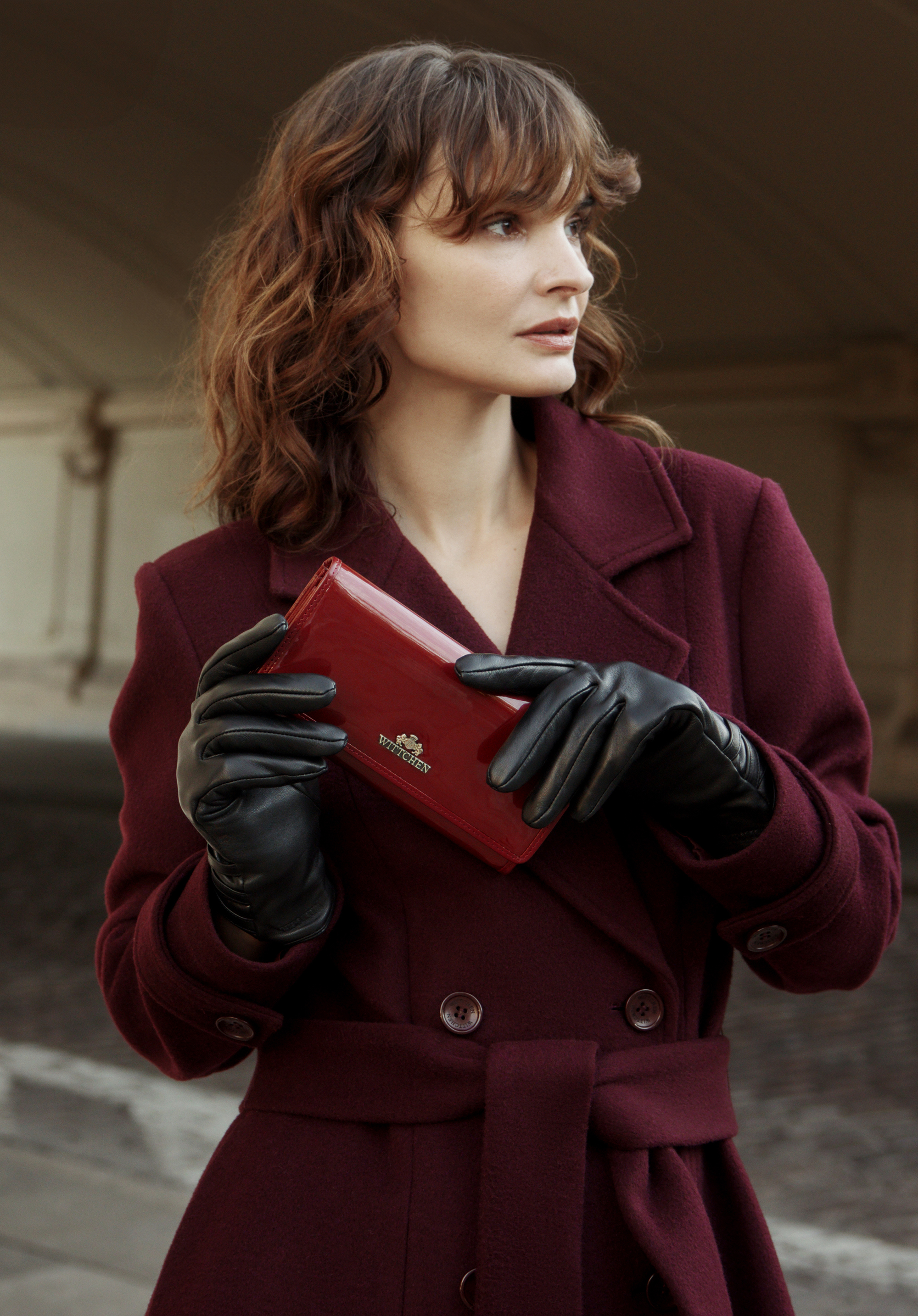 Női lakkbőr pénztárca, piros, 14-1L-052-3A, Fénykép 1