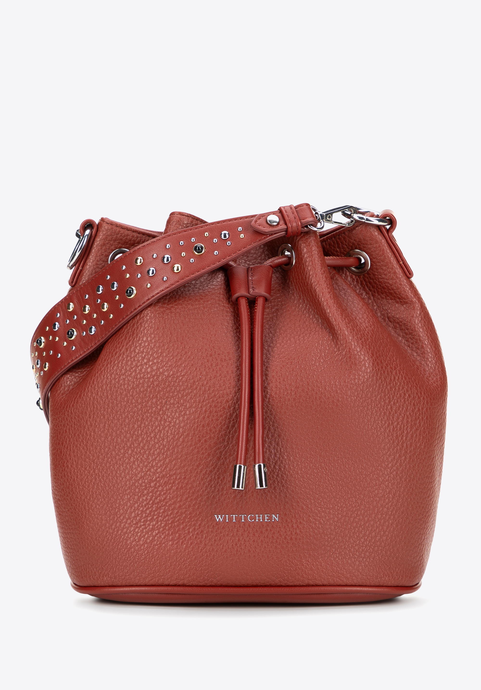 Női műbőr táska strasszokkal, piros, 101-4Y-705-9, Fénykép 1