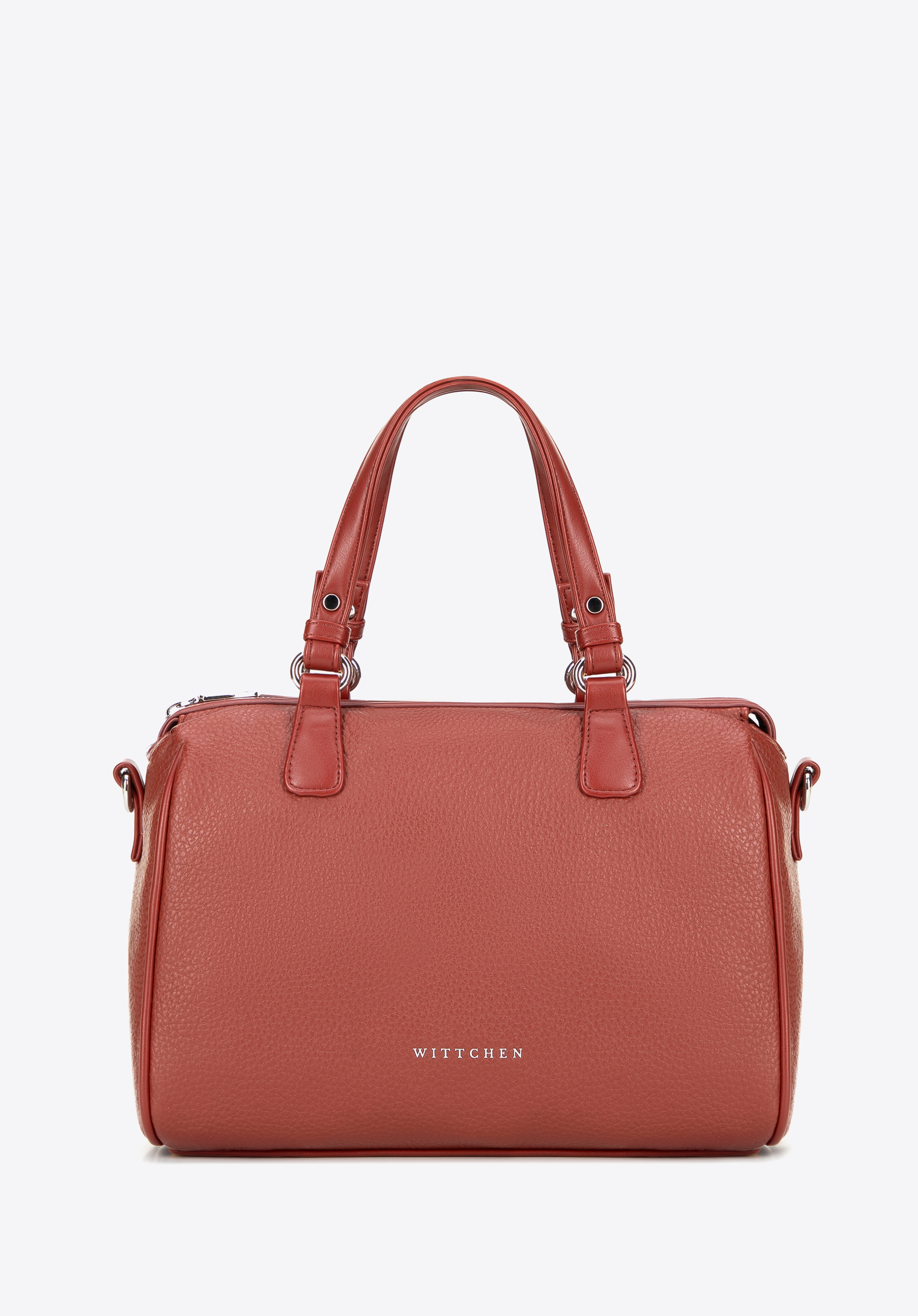 Női műbőr táska strasszos pánttal, piros, 101-4Y-704-0, Fénykép 1