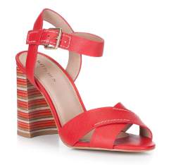 Női cipő, piros, 88-D-557-3-40, Fénykép 1