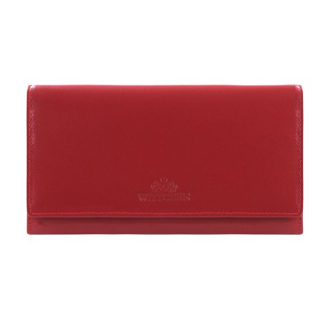 Klasszikus női bőr pénztárca, piros, 14-1-052-L91, Fénykép 1