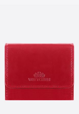 Kisméretű női bőr pénztárca, piros, 14-1-078-L91, Fénykép 1