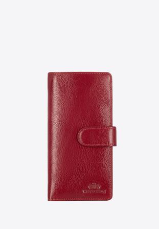 Közepes méretű női bőr pénztárca, piros, 21-1-028-30, Fénykép 1