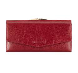 Női bőr pénztárca pattintós csattal, piros, 21-1-079-30, Fénykép 1
