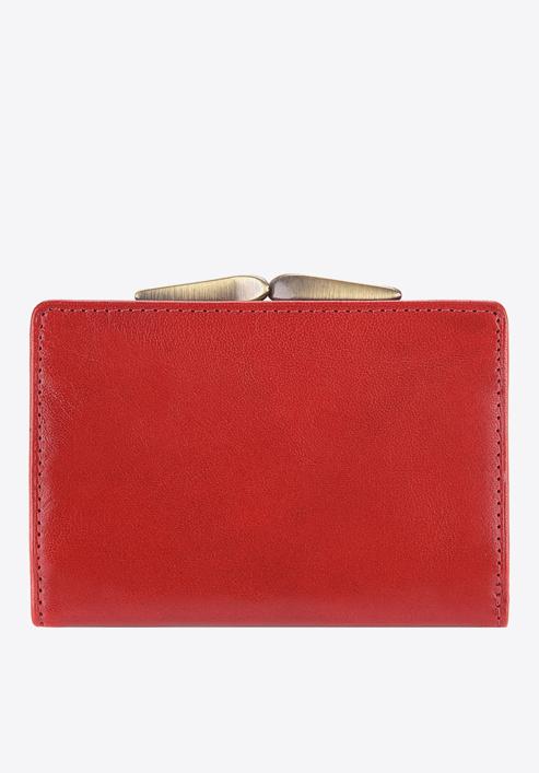 Női bőr kapcsos pénztárca, piros, 11-1-053-3, Fénykép 4