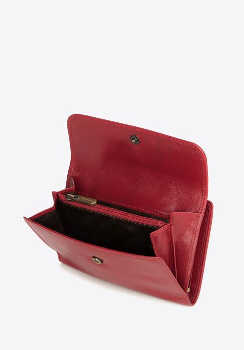 Női bőr pénztárca elegáns patenttal, piros, 14-1-048-L5, Fénykép 6