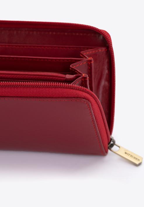 Nagyméretű női bőr pénztárca, piros, 14-1-057-L91, Fénykép 8