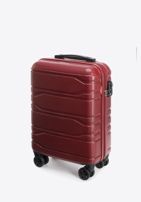 Polikarbonát kabin bőrönd, piros, 56-3P-981-31, Fénykép 4