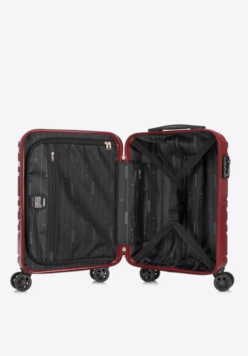 Polikarbonát kabin bőrönd, piros, 56-3P-981-31, Fénykép 5