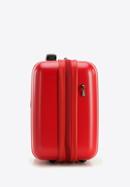 Polikarbonát utazó neszeszer függőleges barázdákkal, piros, 56-3P-714-85, Fénykép 2