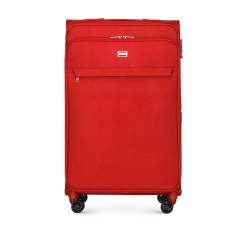 Tartós poliészterből készült nagy bőrönd, piros, 56-3S-653-3, Fénykép 1