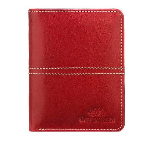 Vörös színű női bőr pénztárca, piros, 14-1-120-L3, Fénykép 1
