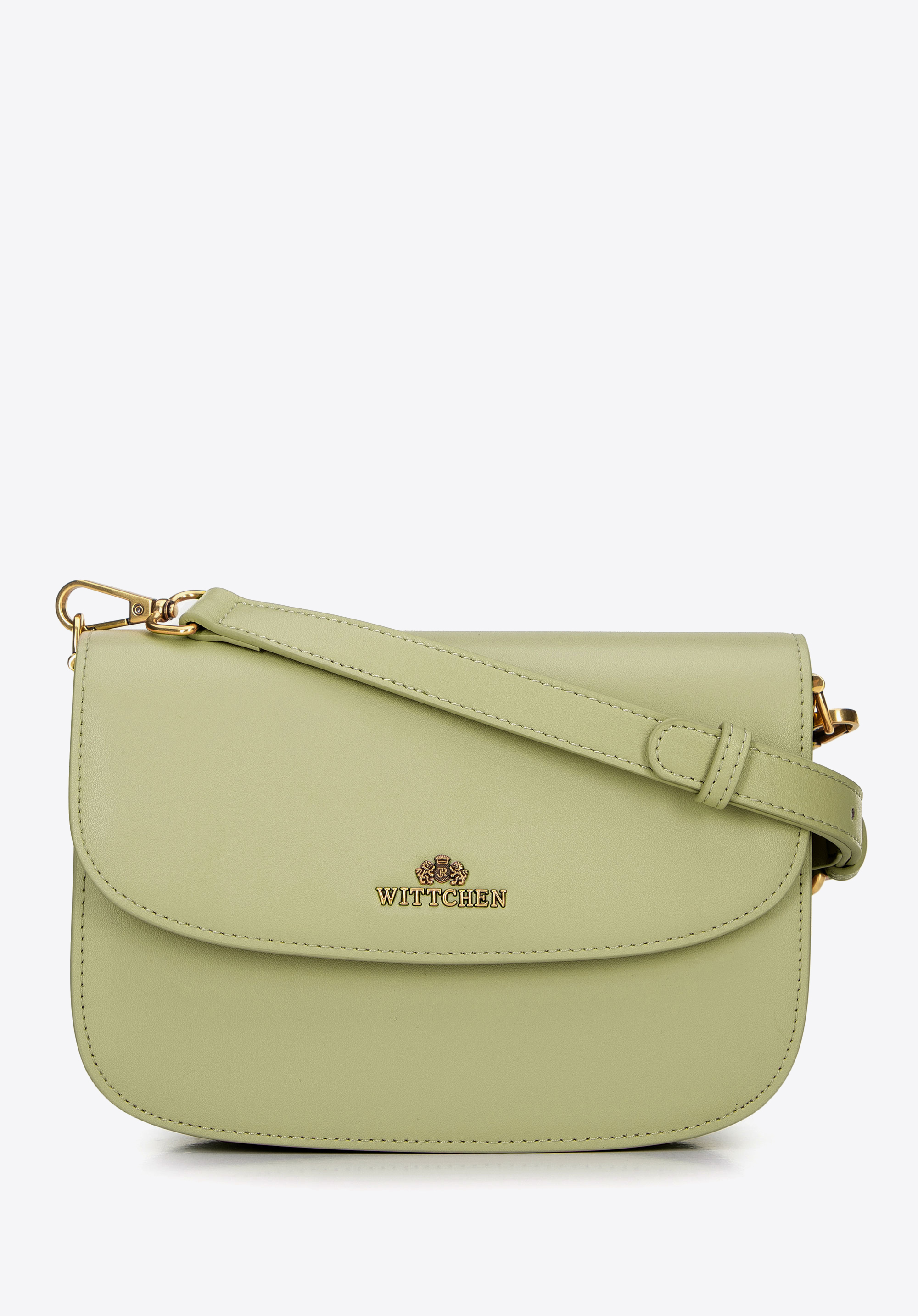 Mini bőr crossbody táska, Pisztácia zöld, 100-4E-214-Z, Fénykép 1