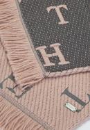 Betűkkel hímzett női sál, por rózsaszín, 93-7F-007-8, Fénykép 3