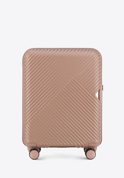 Polikarbonát kabin bőrönd, por rózsaszín, 56-3P-841-10, Fénykép 1