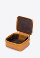 Geantă mini din piele în formă de cutie, portocaliu, 98-2-003-55, Fotografie 3