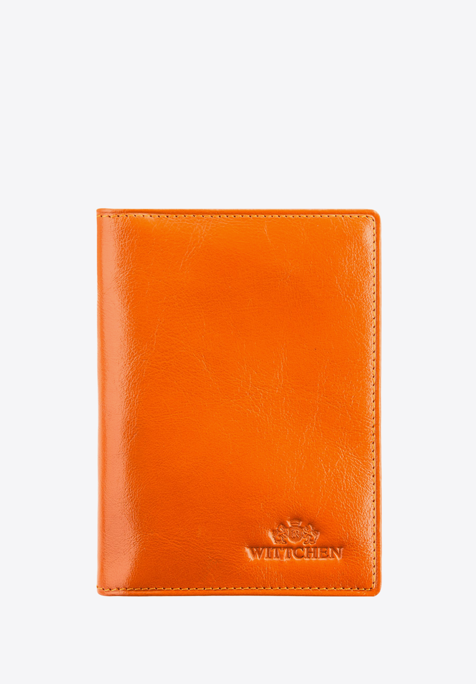 Husă documente din piele cu buzunar, portocaliu, 21-2-174-1, Fotografie 1