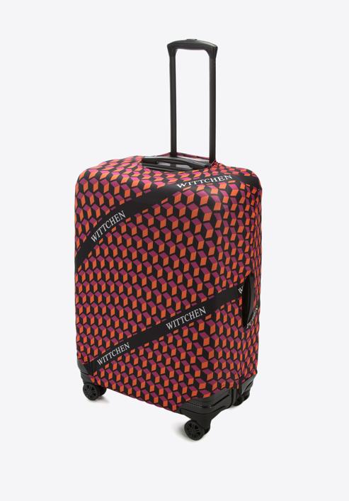 Husă pentru o valiză mare, portocaliu - negru, 56-30-033-30, Fotografie 2