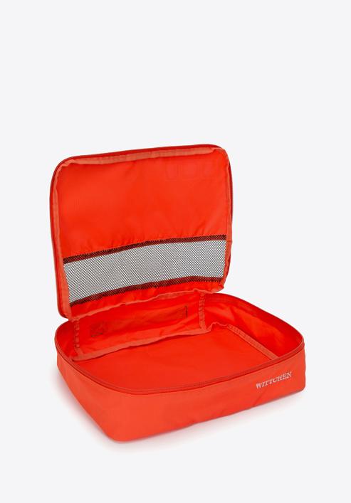 Set organizator valiză cu inserție din plasă, portocaliu, 56-3-200-55, Fotografie 6