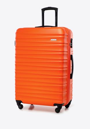 Valiză mare din ABS cu striații, portocaliu, 56-3A-313-55, Fotografie 1