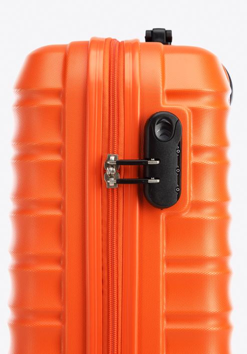 Valiză de cabină cu ABS, cu dungi orizontale, portocaliu, 56-3A-311-35, Fotografie 7