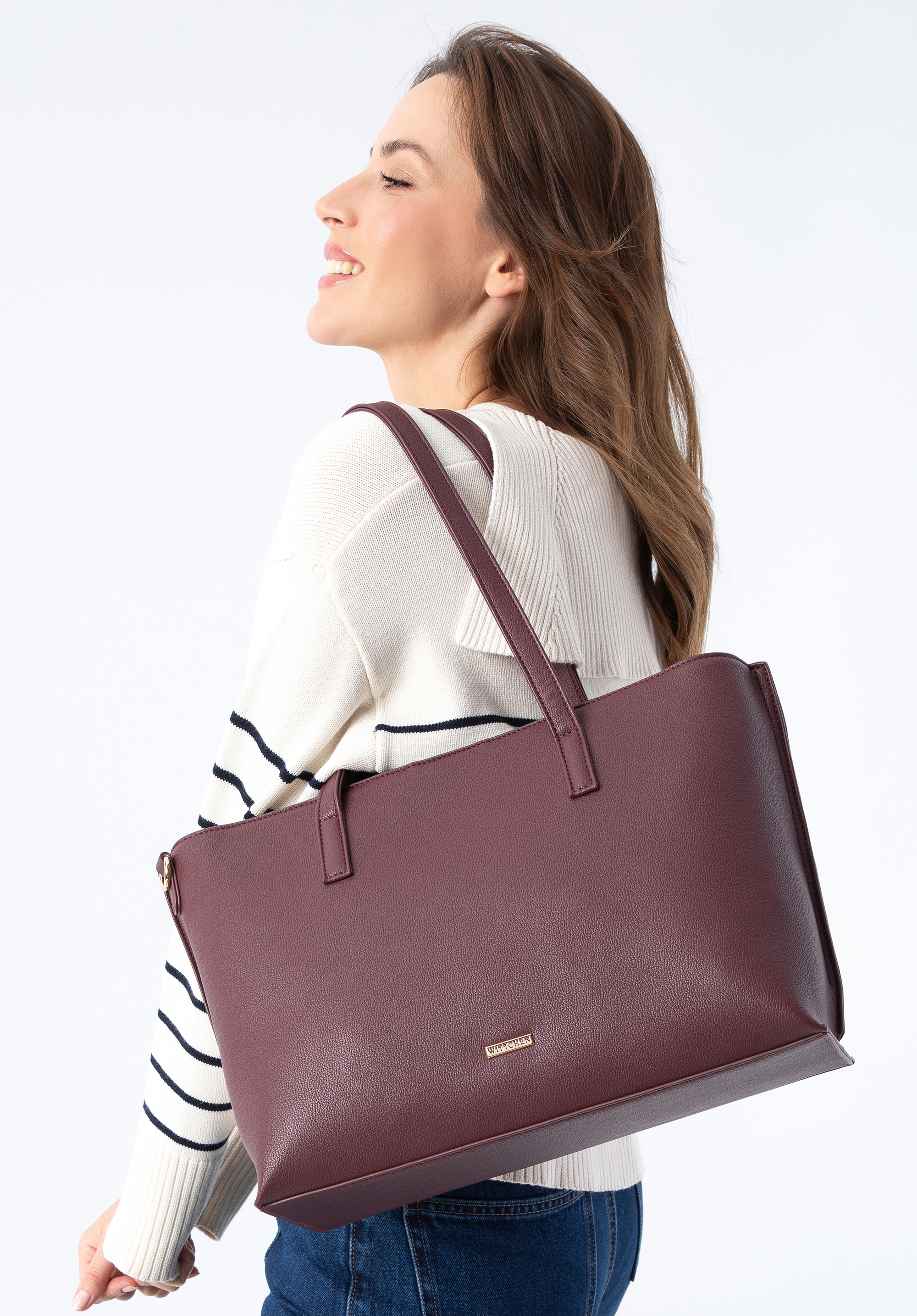 Geanta shopper din imitatie de piele