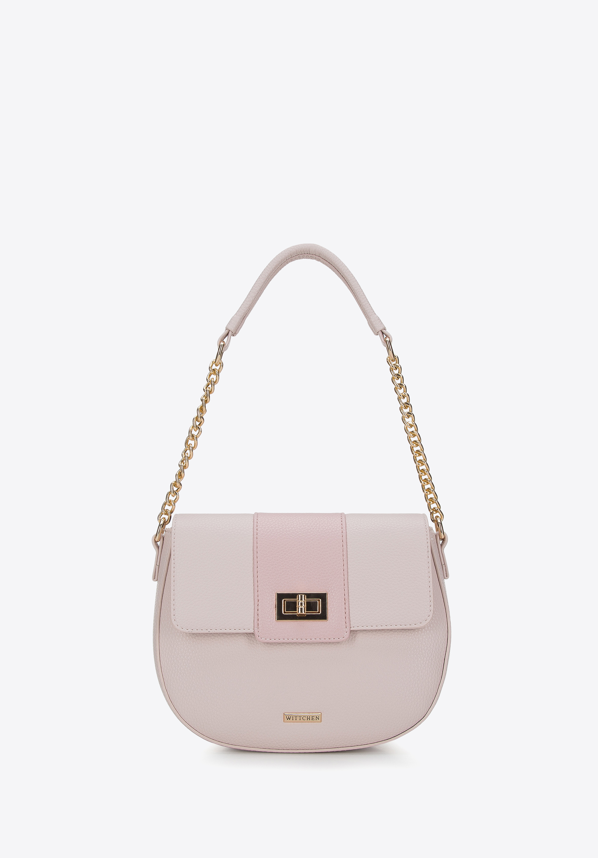 Crossbody-Tasche mit dekorativem Verschluss, puderrosa, 94-4Y-629-9, Bild 1