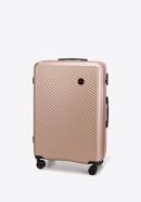 Großer Koffer aus ABS mit diagonalen Streifen, puderrosa, 56-3A-743-30, Bild 4