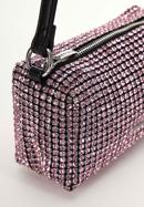 Abendhandtasche für Frauen. mit Kristallen, rosa, 98-4Y-018-P, Bild 5