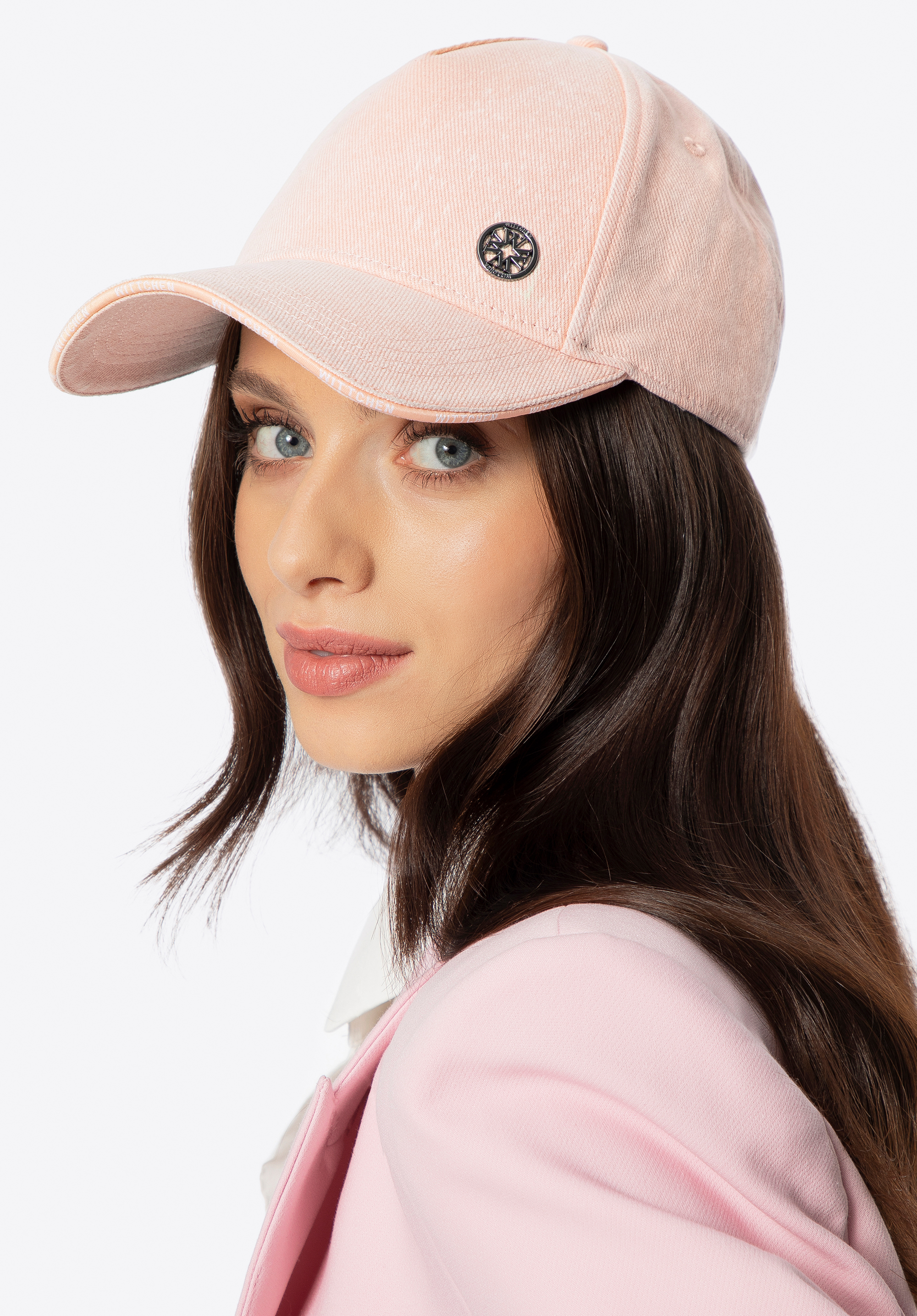 Baseballkappe aus Baumwolle, rosa, 100-HF-005-P, Bild 1