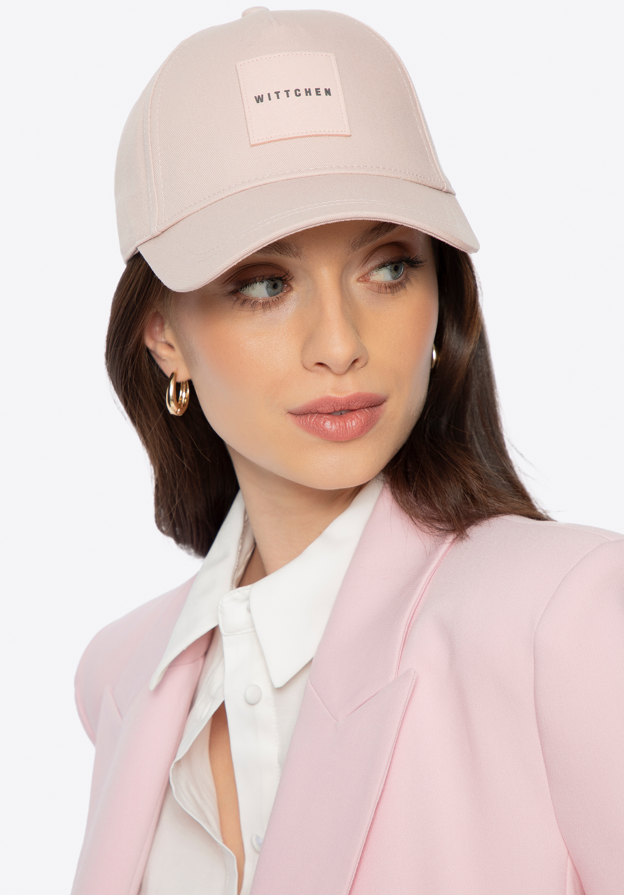 Baseballkappe aus Baumwolle, rosa, 100-HF-007-P, Bild 1