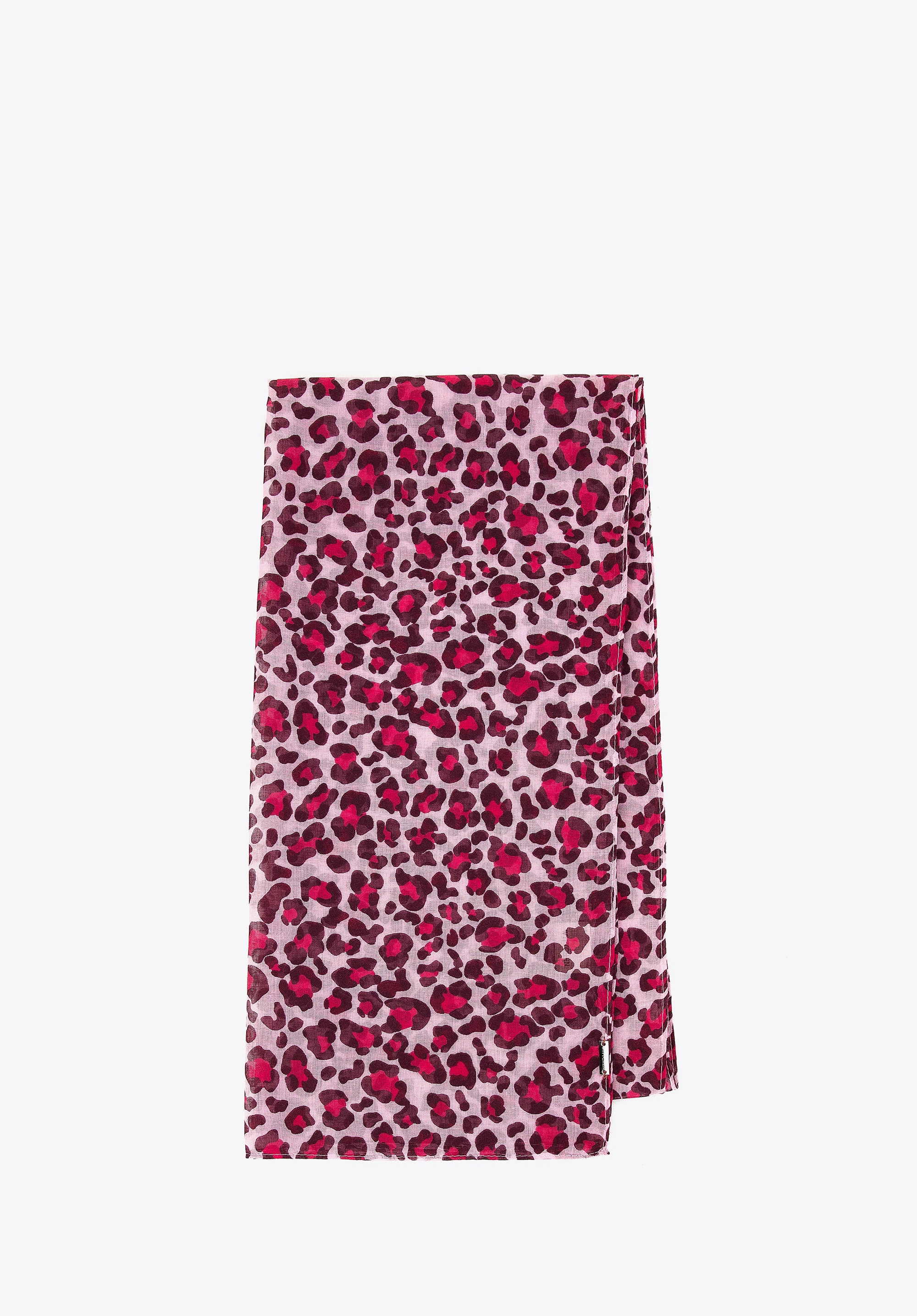 Leopardenschal, rosa-burgund, 98-7D-X08-X2, Bild 1