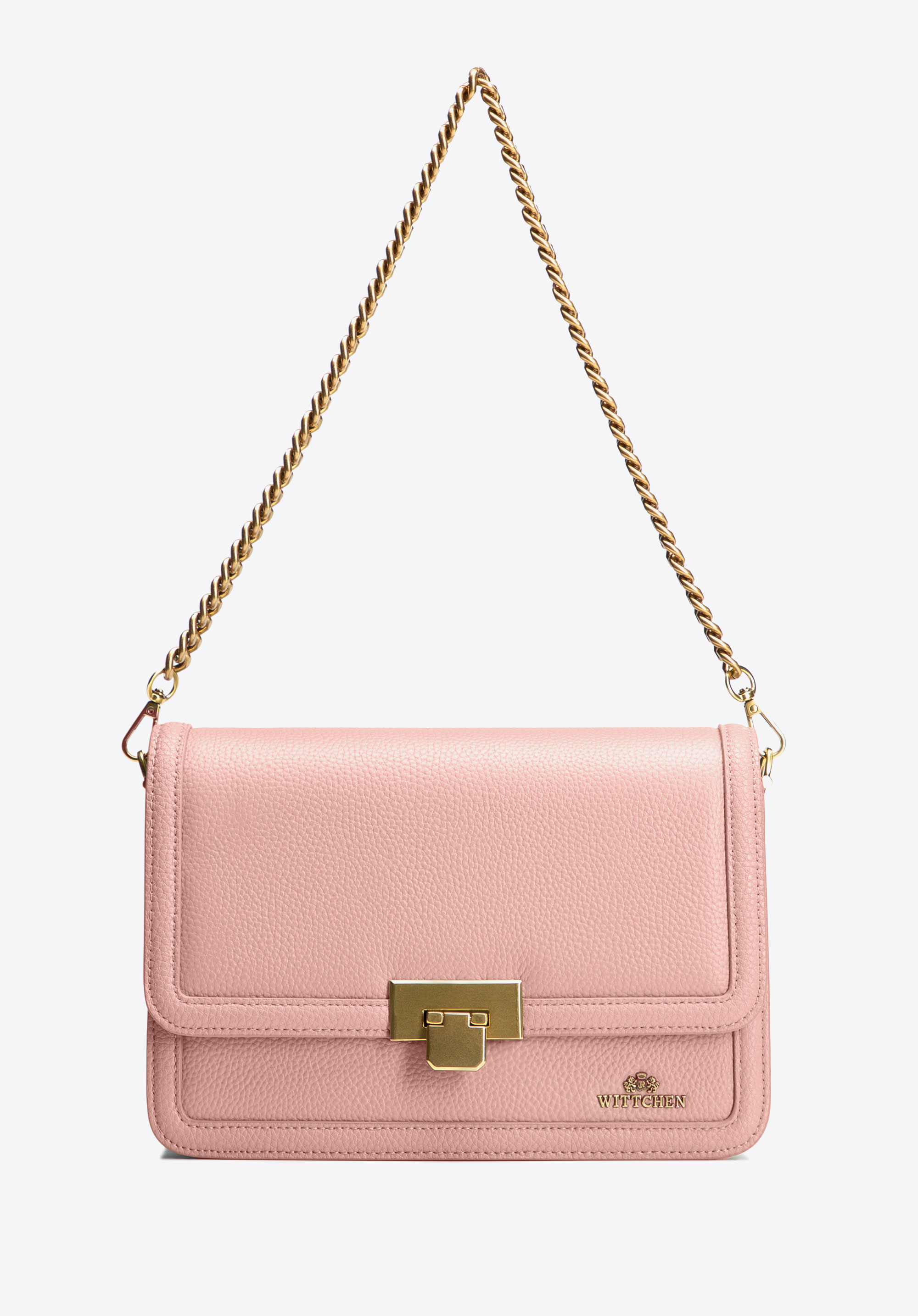 Crossbody-Tasche aus Leder mit Kette