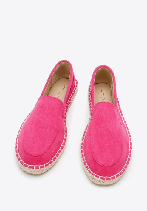 Damen-Espadrilles aus Öko-Wildleder, rosa, 96-DP-800-N-36, Bild 3