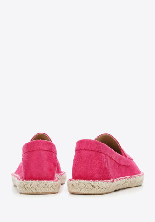 Damen-Espadrilles aus Öko-Wildleder, rosa, 96-DP-800-P-35, Bild 5