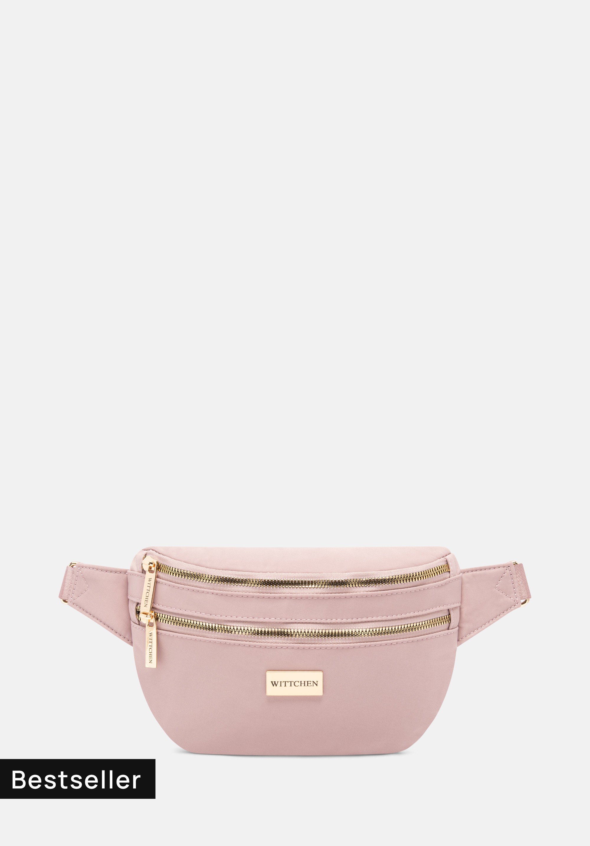 Damen-Gürteltasche aus Nylon mit verstellbarem Gürtel, rosa, 29-4P-201-34, Bild 1